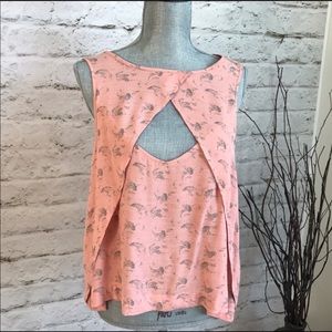 Free people coral combo top